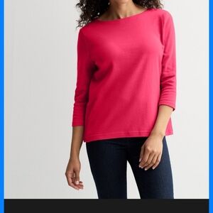 Croft & Barrow Pink 3/4 Sleeve Top. Size 0X